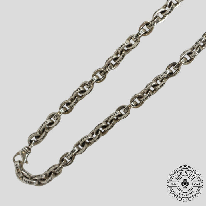 Chrome Hearts XXL Paper Chain Necklace in Silver
