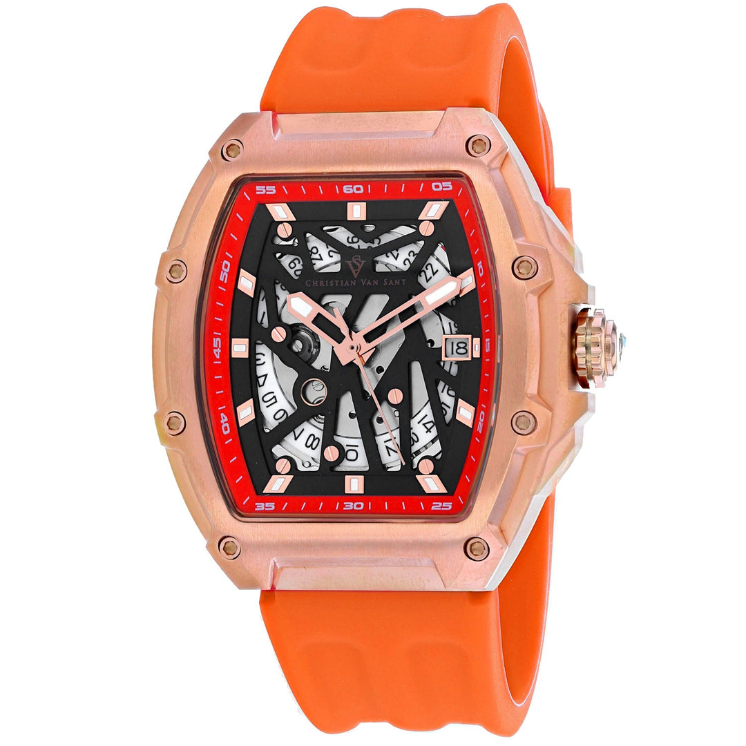 Christian Van Sant Men's orange & rose gold Odyssey