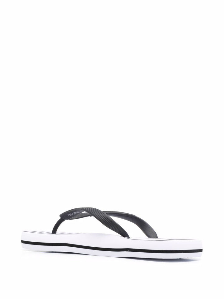 Ea7 Logo Flip Flops