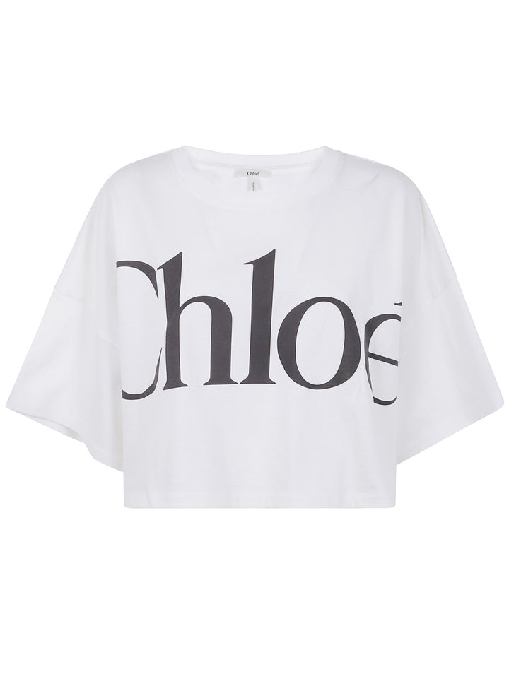 Chloe Women Cropped Oversized T-Shirt