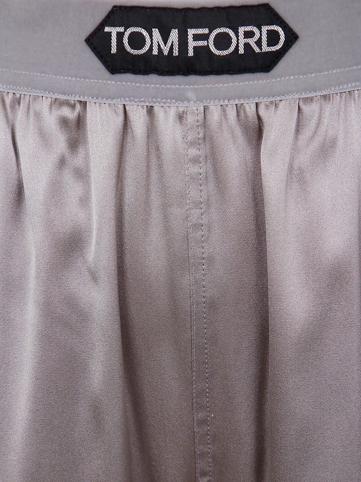 Tom Ford Women Stretch Silk Satin Pijamas Trousers