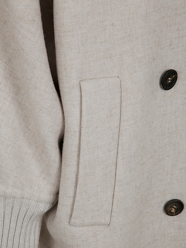 Brunello Cucinelli Women Over Peacoat Overcoat