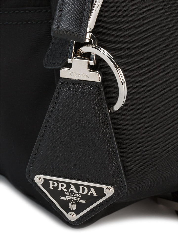 Prada Men Saffiano Leather Keychain
