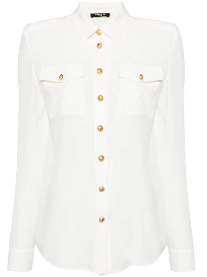 Balmain Women Camicia Semitrasparente