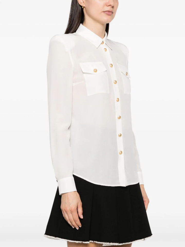 Balmain Women Camicia Semitrasparente