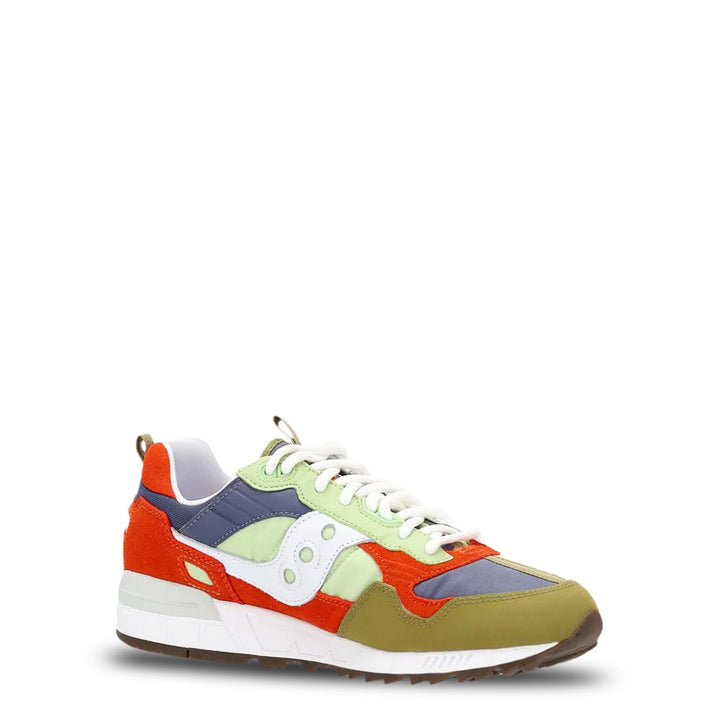 Saucony unisex orange green low top suede Sneakers