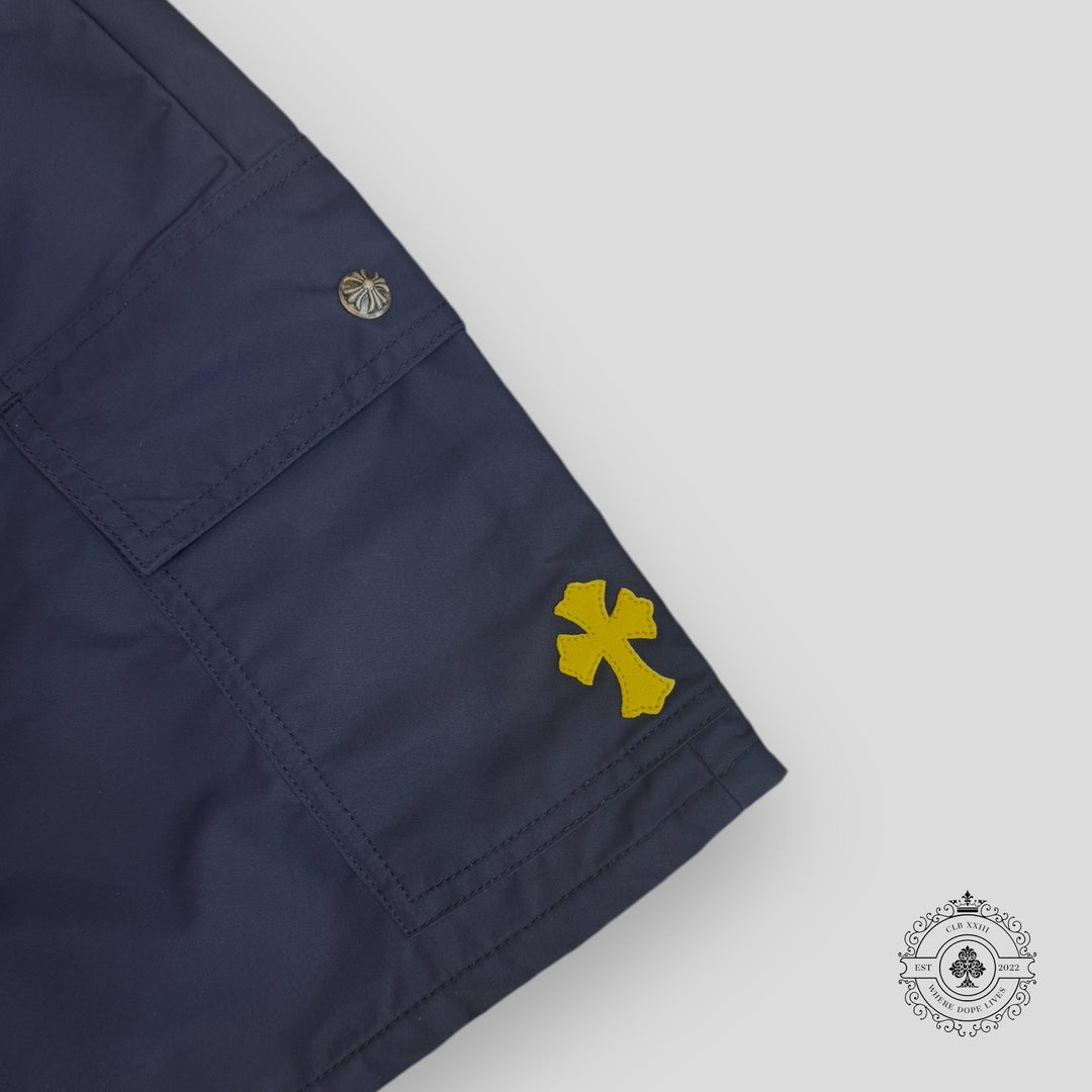 Chrome Hearts Nylon Cargo Skirt in Navy