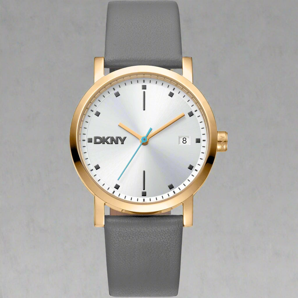 DKNY women's silver dial gold tone bezel Watches