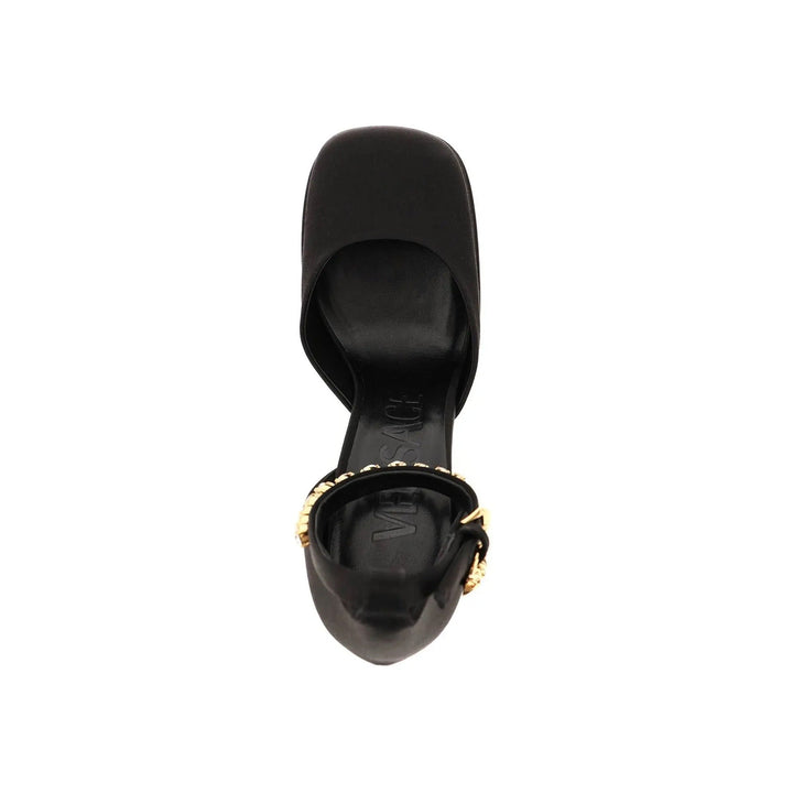 Versace Silk Satin Platform Pumps Women