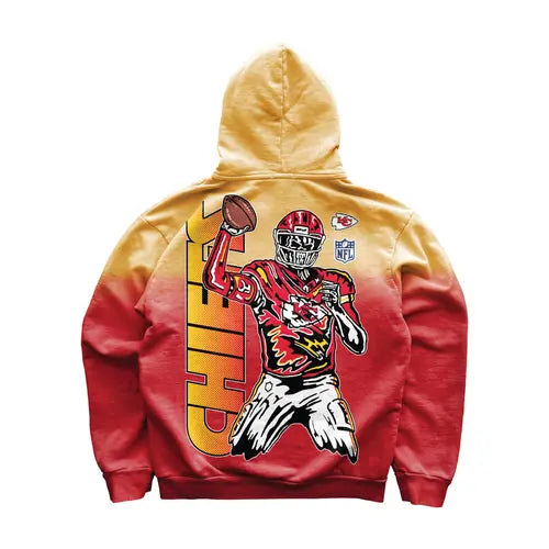 Warren Lotas Chiefs Go Long Ombre Hoodie