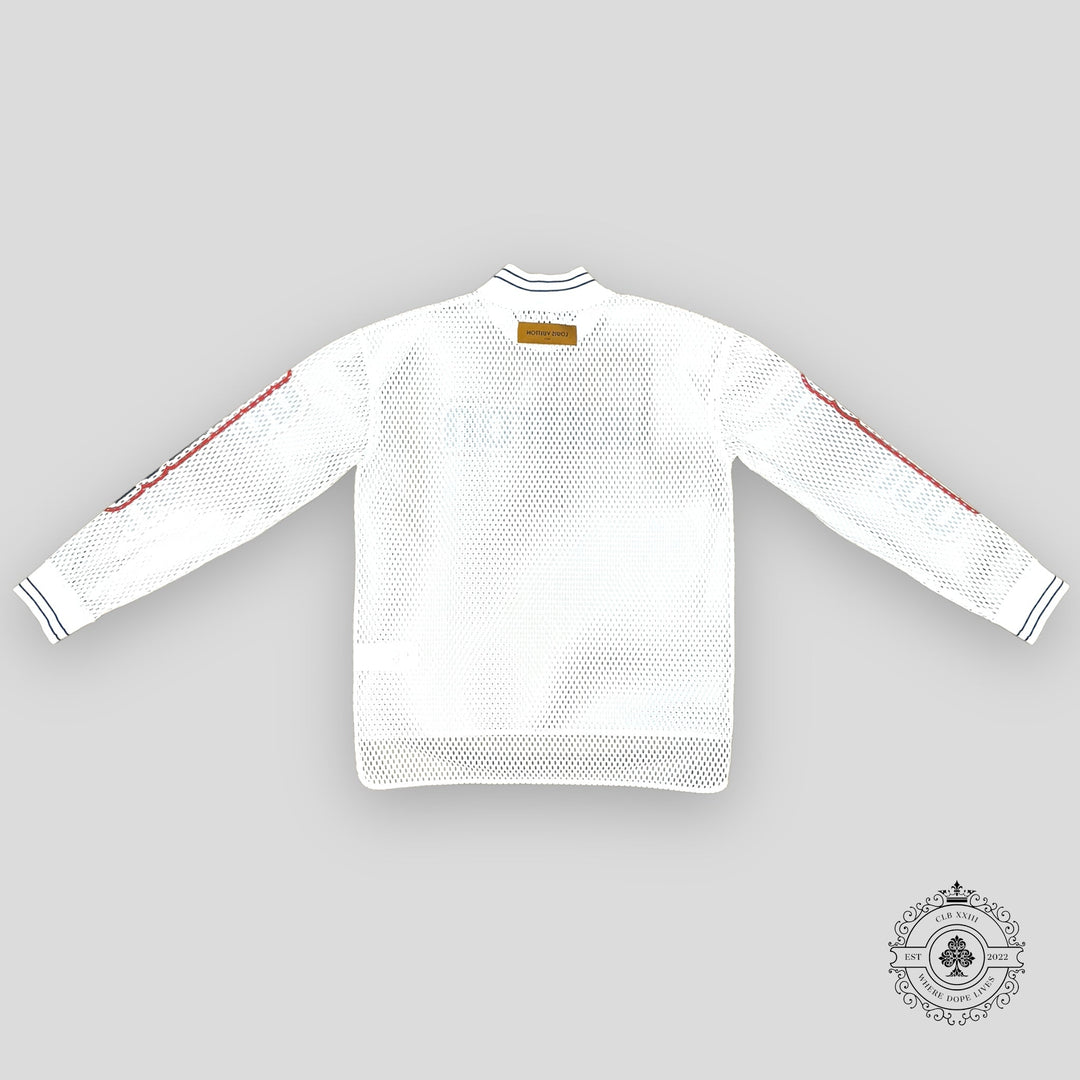 Louis Vuitton Graphic Mesh Long-Sleeved T-Shirt in White