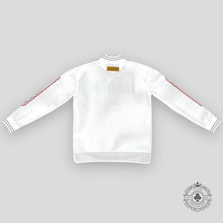 Louis Vuitton Graphic Mesh Long-Sleeved T-Shirt in White