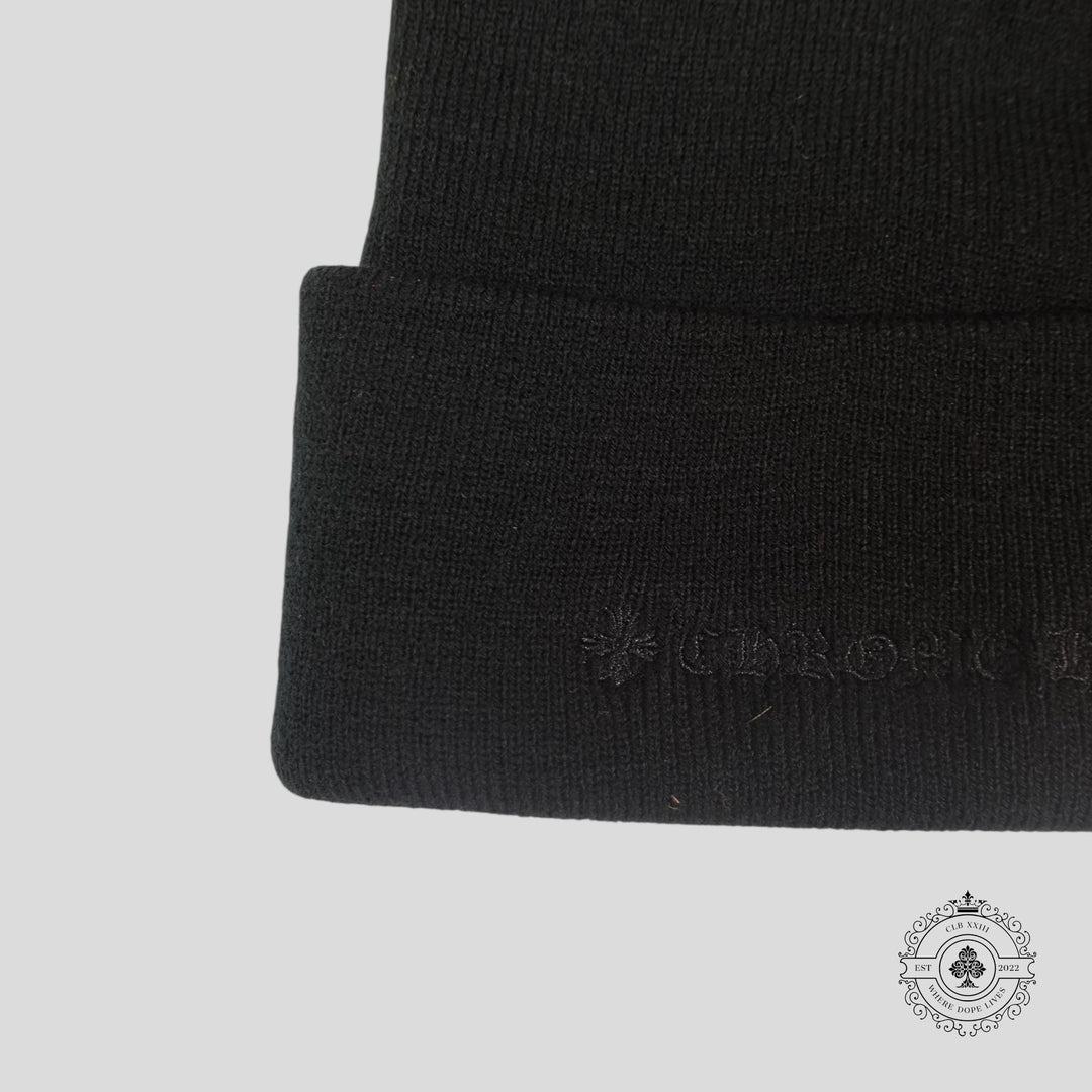 Chrome Hearts CH Embroidered Beanie in Black