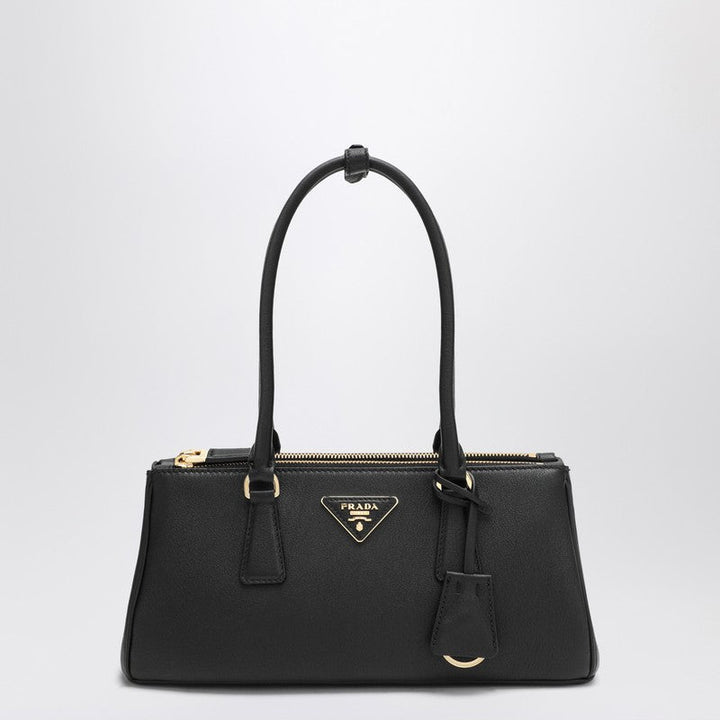 Prada Black Medium Leather Galleria Bag Women