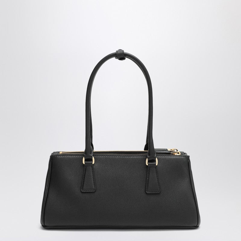 Prada Black Medium Leather Galleria Bag Women