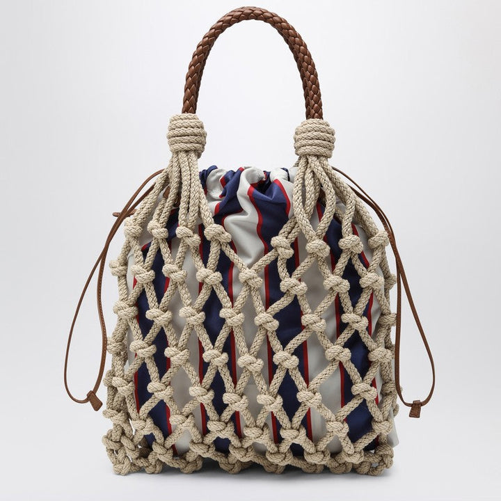 Prada Medium Prada Noué Bag Rope/Royal Blue Women