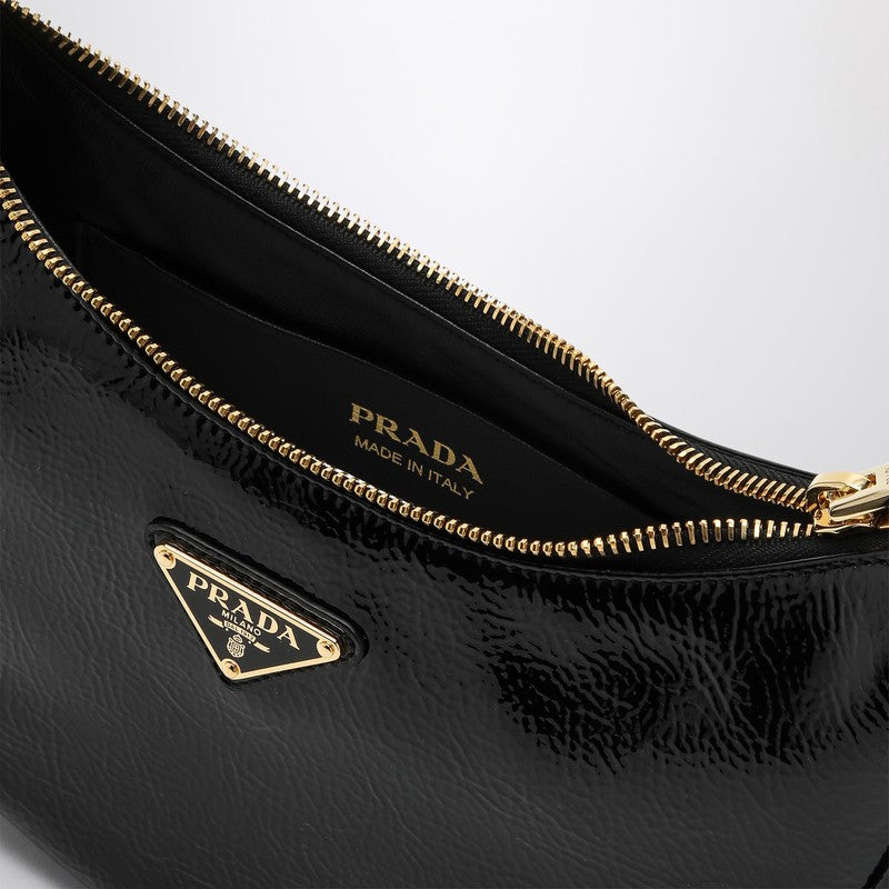 Prada Prada Arqué Black Bag In Naplak Patent Leather Women