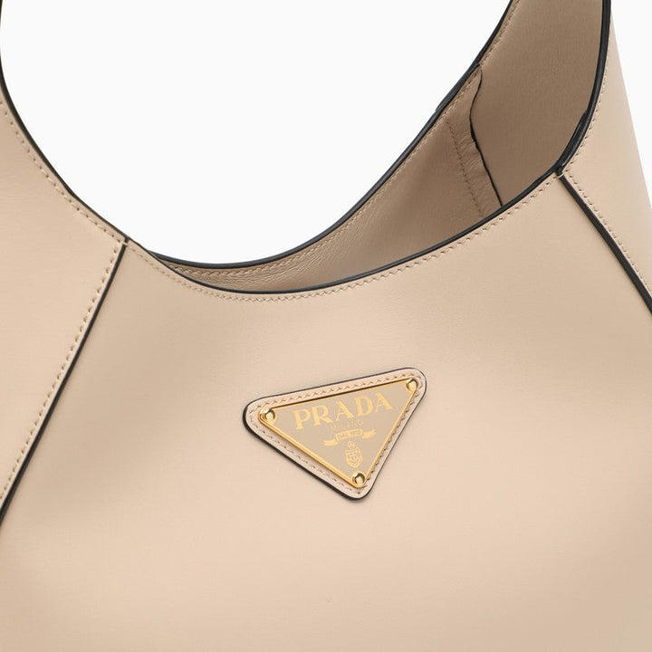 Prada Travertine-Coloured Leather Shoulder Bag Women