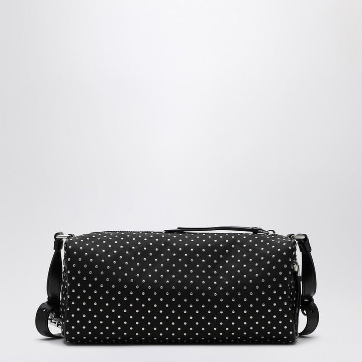 Prada Black Re-Nylon Shoulder Bag With Studs Women