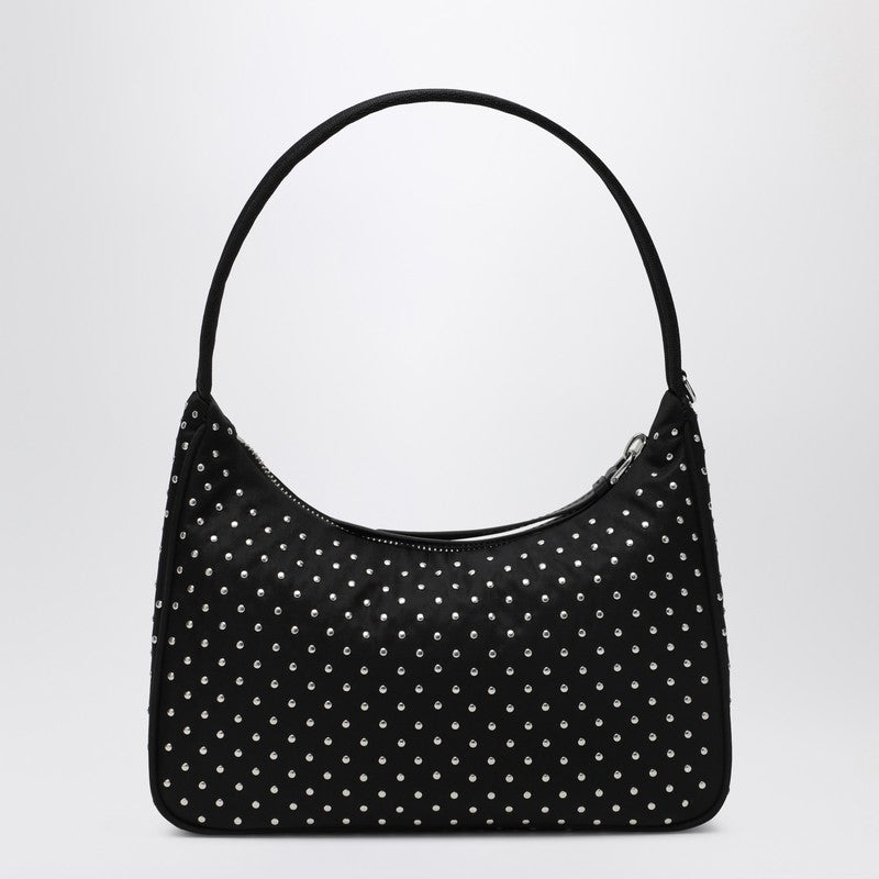 Prada Black Re-Edition Handbag With Studs Women