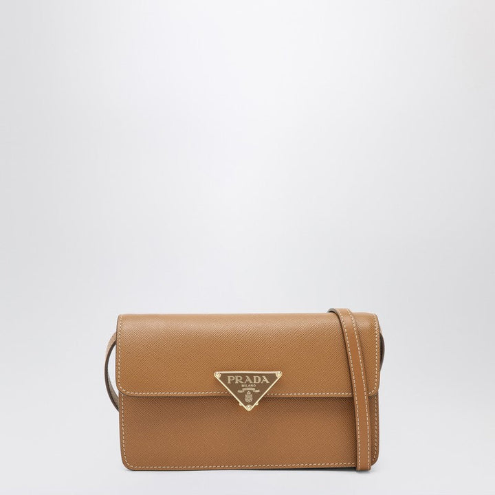 Prada Mini Caramel-Coloured Bag In Saffiano Women