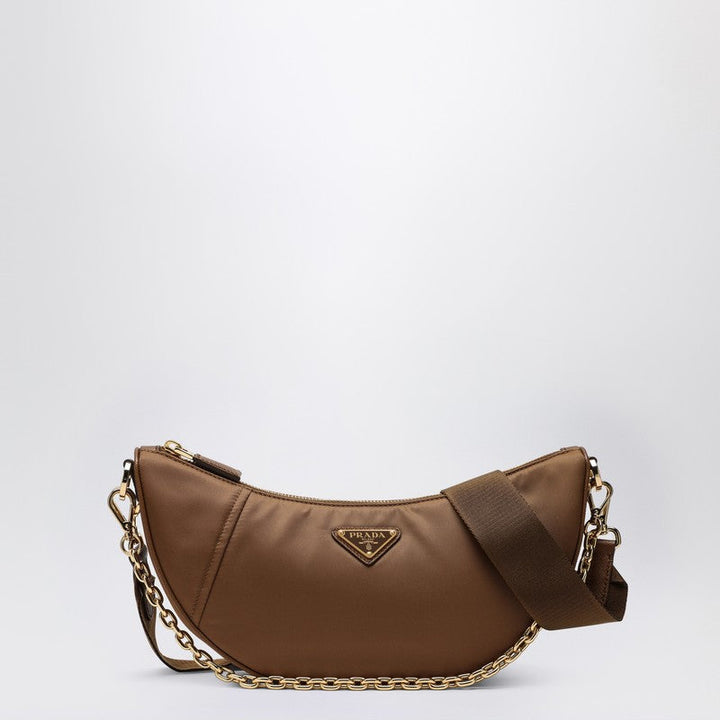 Prada Prada Demi-Lune Shoulder Bag Brandy In Re-Nylon Women