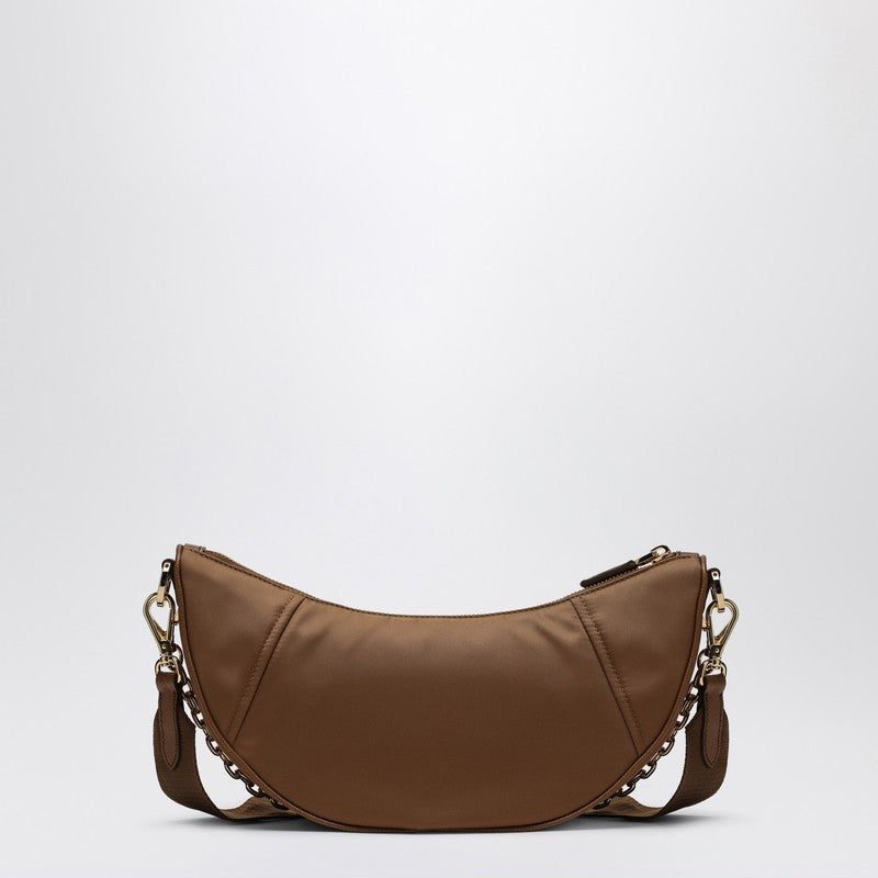 Prada Prada Demi-Lune Shoulder Bag Brandy In Re-Nylon Women