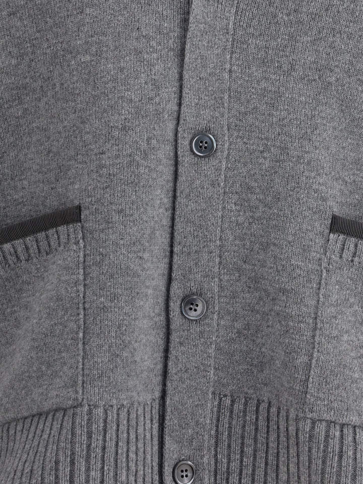 Thom Browne Men Merino Wool Cardigan