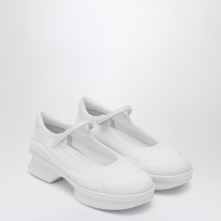 Prada White Mesh Ballerina Women