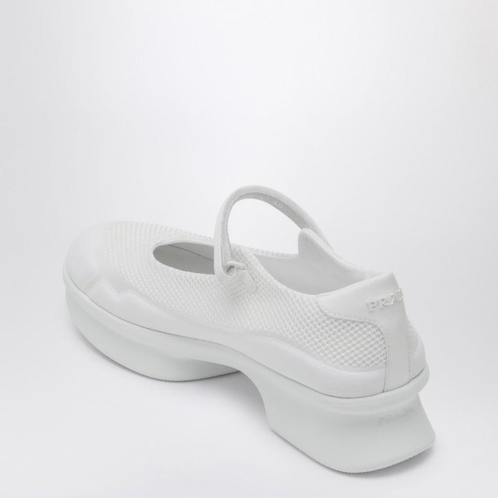 Prada White Mesh Ballerina Women