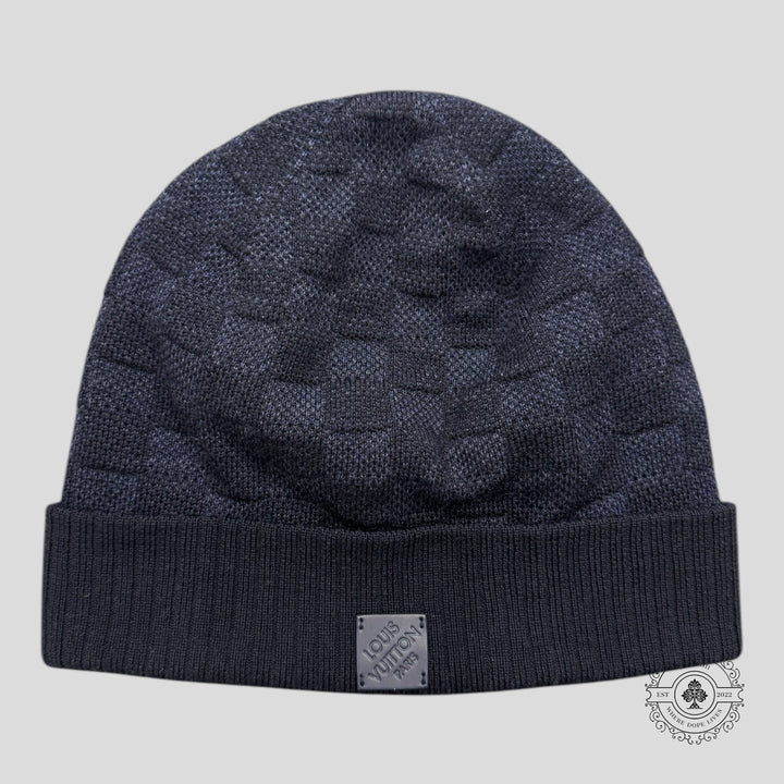 Louis Vuitton Damier Beanie in Navy