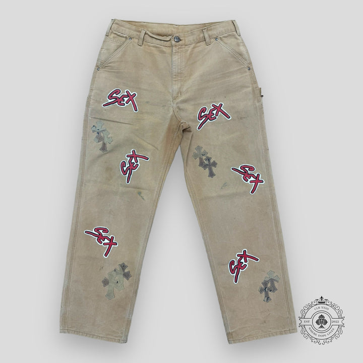 Chrome Hearts Sex Records Patch Carpenter Pants
