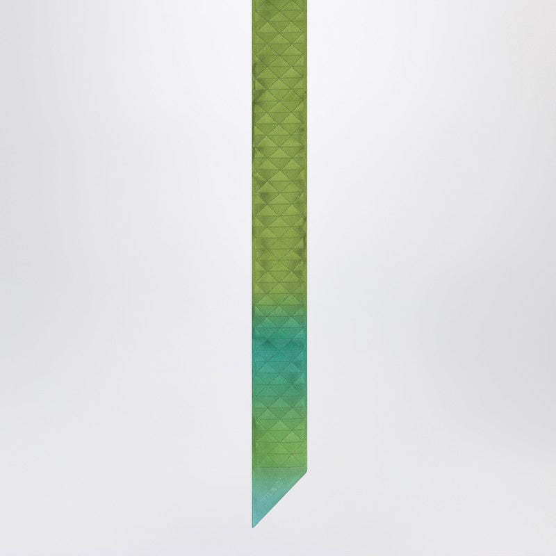 Prada Lime Coloured Ribbon In Silk Twill Women