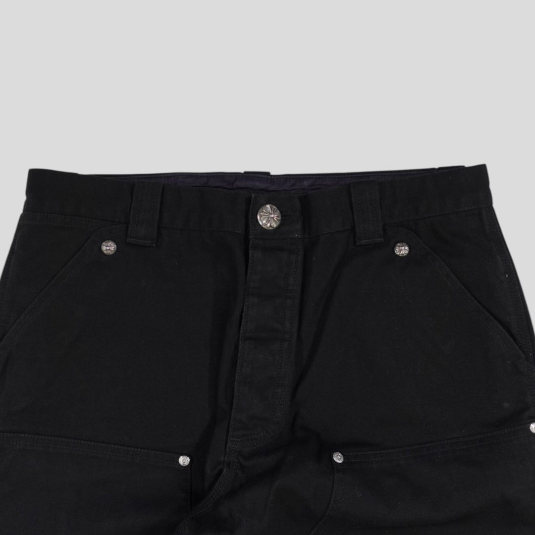 Chrome Hearts Double Knee Carpenter Pants in Black