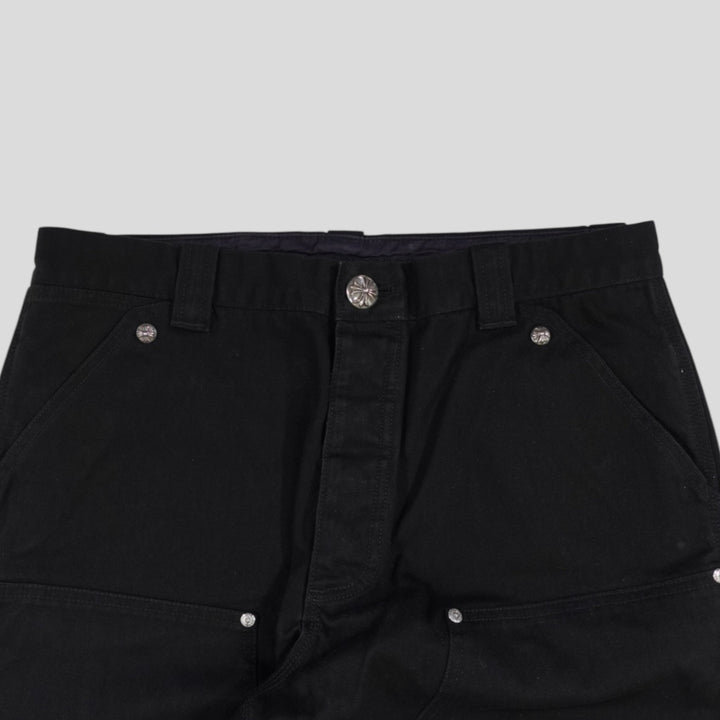 Chrome Hearts Double Knee Carpenter Pants in Black