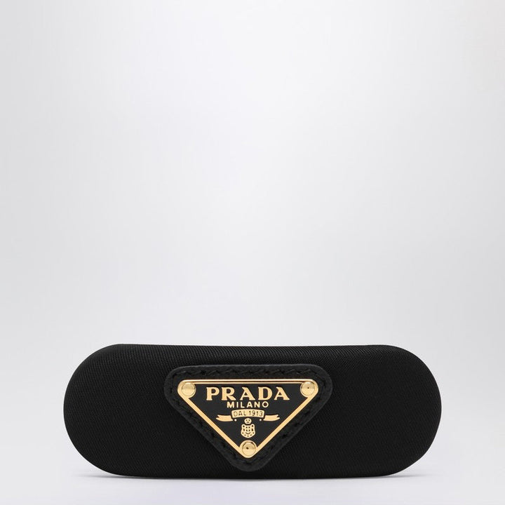 Prada Black Hair Clip In Re-Nylon Women