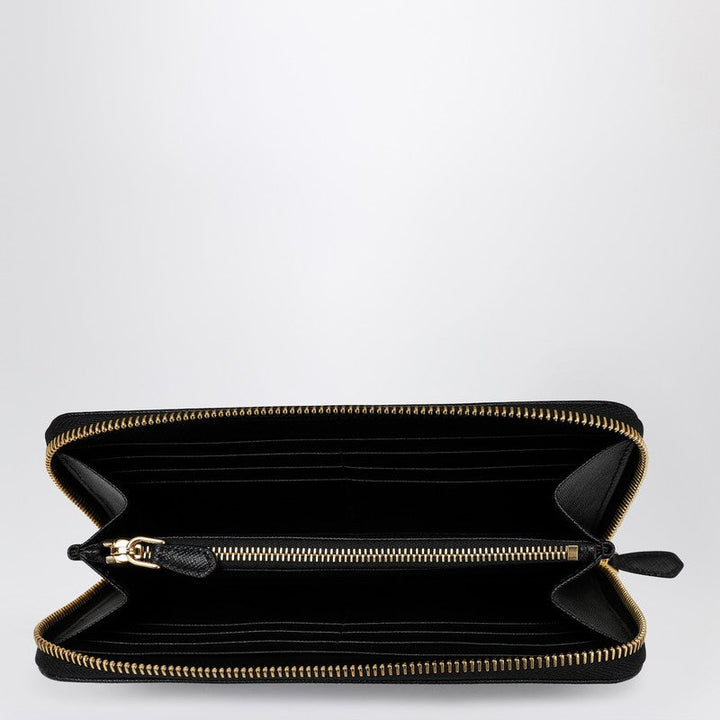 Prada Black Saffiano Large Wallet Women
