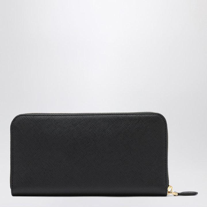 Prada Black Saffiano Large Wallet Women