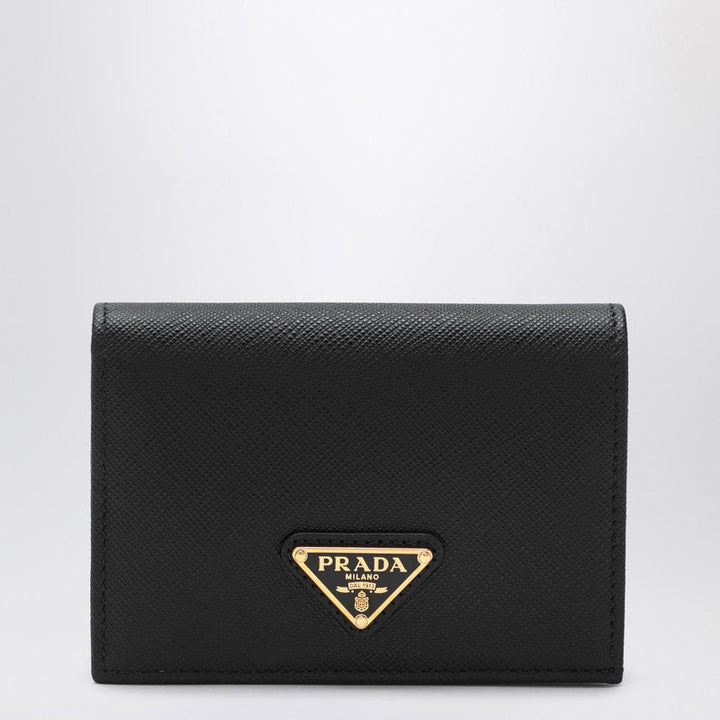 Prada Black Saffiano Leather Small Wallet Women