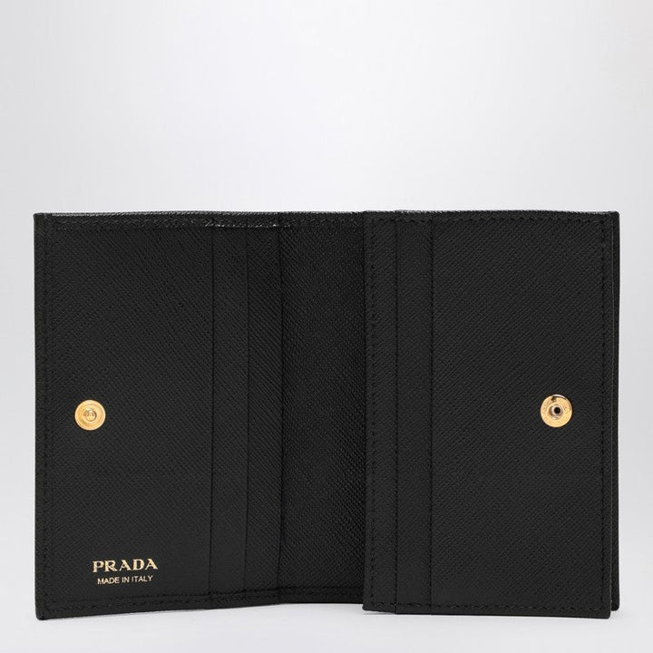 Prada Black Saffiano Leather Small Wallet Women