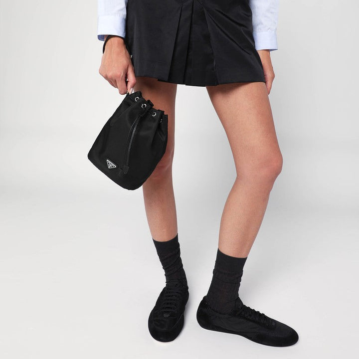 Prada Black Pouch In Re-Nylon Women