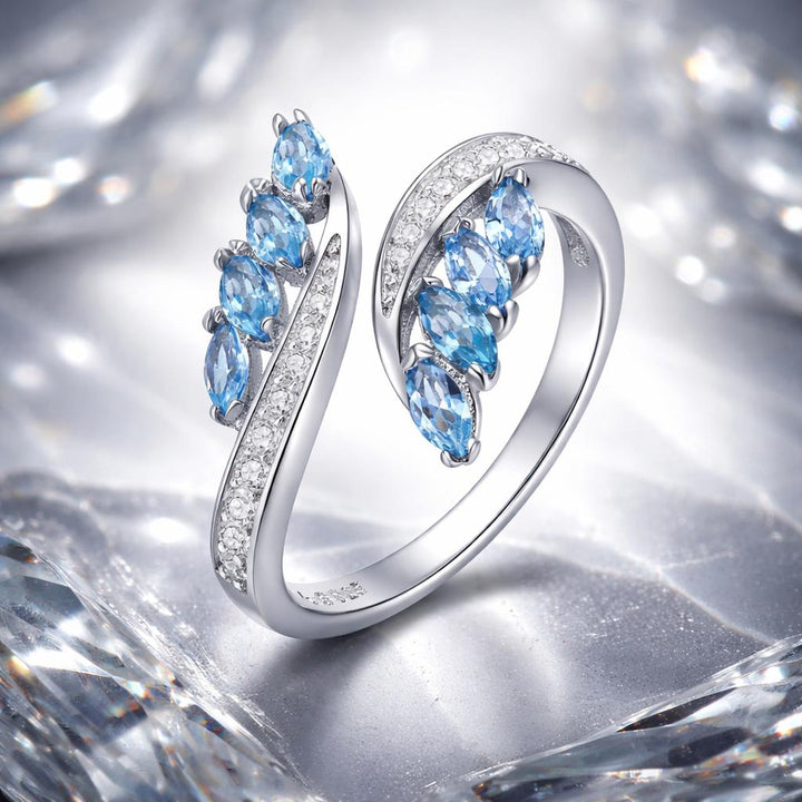 925 Sterling Silver Plated Platinum Pavé CZ Ring for Women