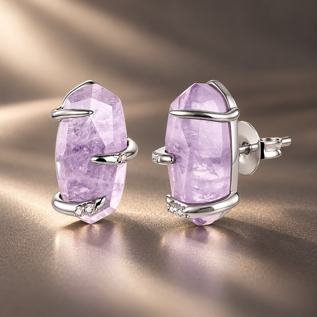 925 Sterling Silver White Gold Plated Crystal Pavé CZ 1.4x0.9cm Earrings for Women