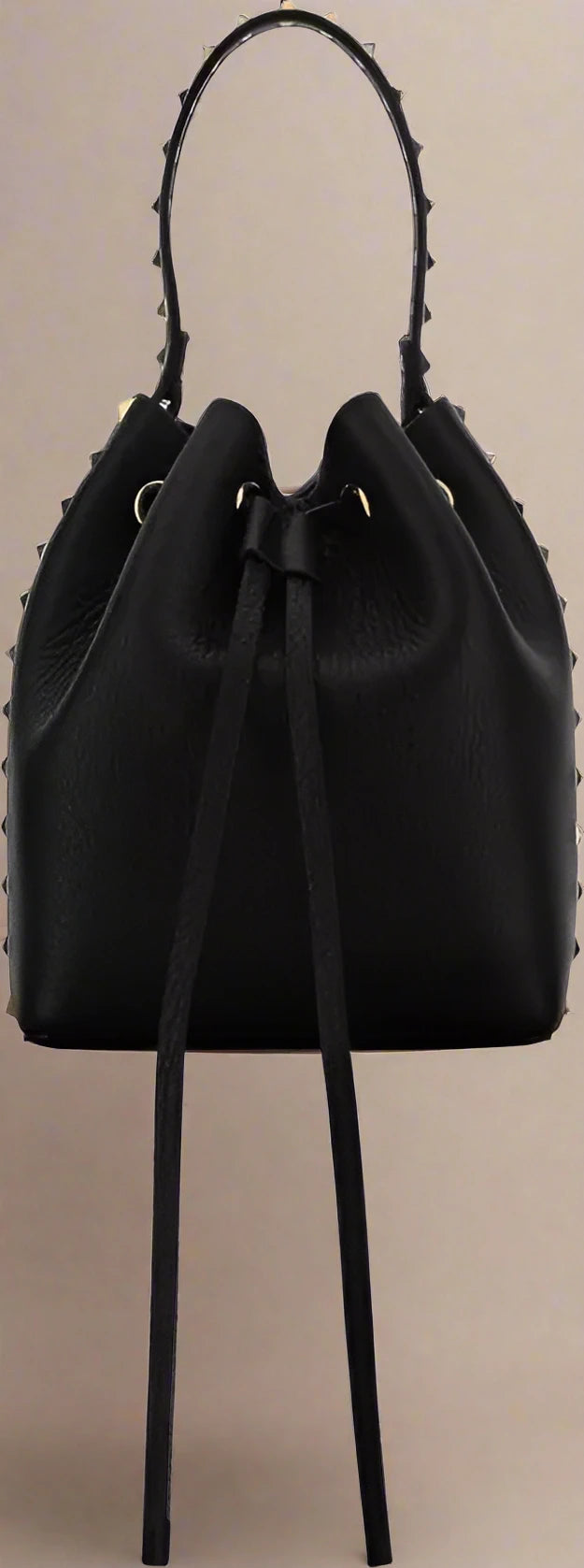 Valentino Garavani women's designer handbag in leather Luxury Valentino Garavani shoulder bag with iconic studs Valentino Garavani crossbody bag in black with gold accents