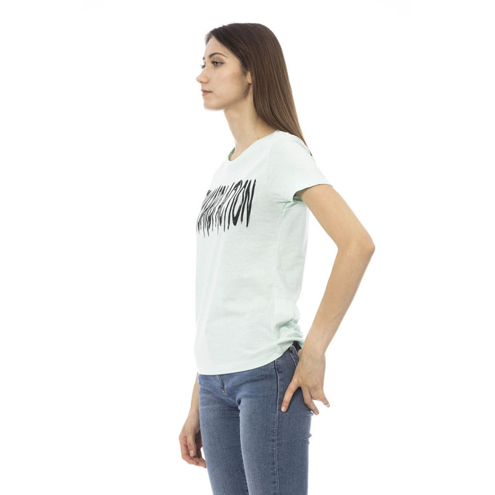 Trussardi Action women's blue graphic print T-shirts