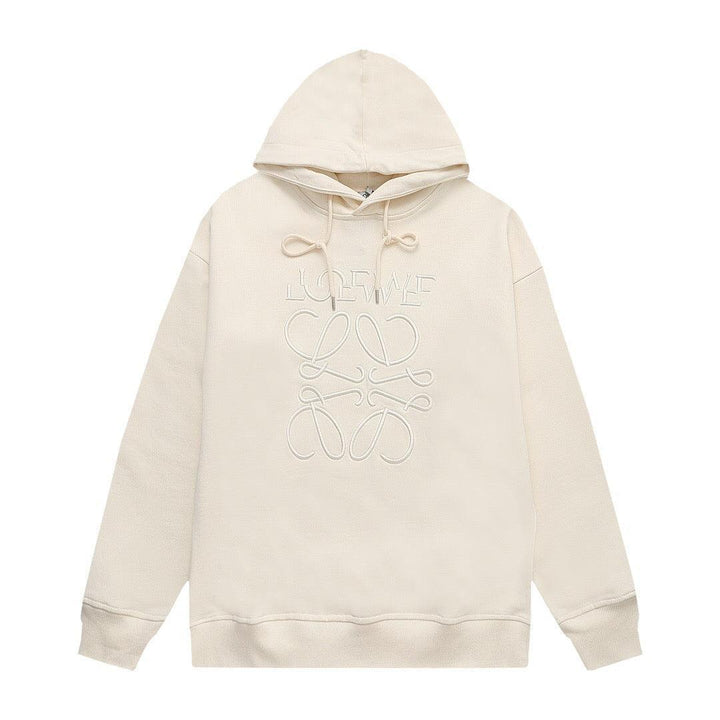 Loewe Relaxed fit hoodie in cotton Beige