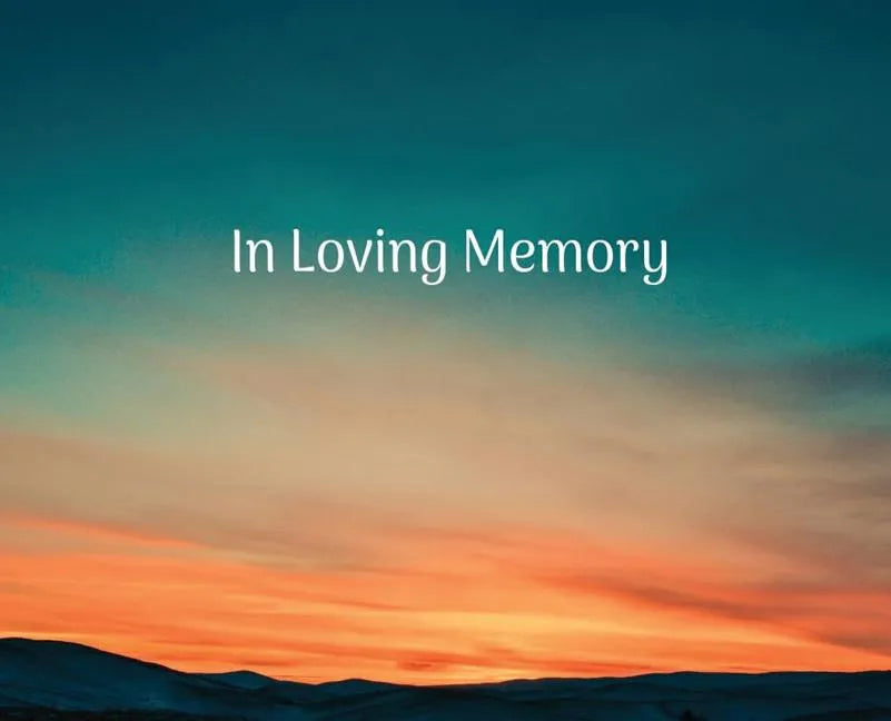 Condolence book for funeral landscape (Hardcover): Memory book, comments book, condolence book for funeral, remembrance, celebration of life, in lovin - Hardcover