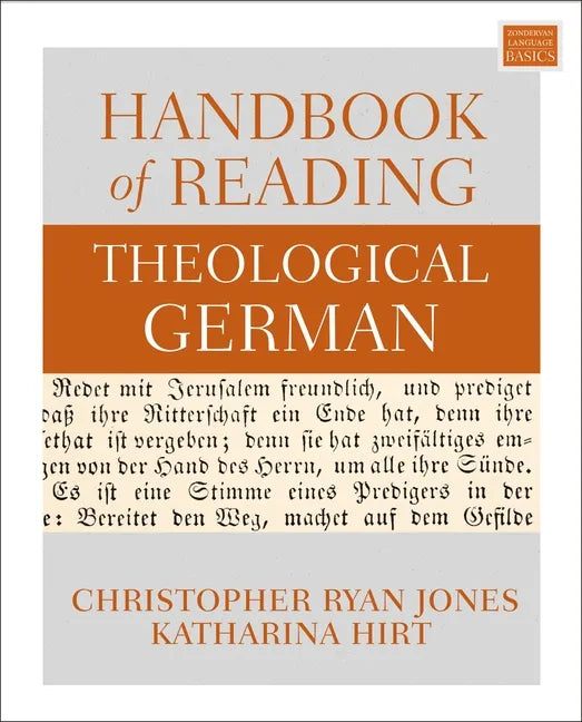 Handbook of Reading Theological German - Paperback