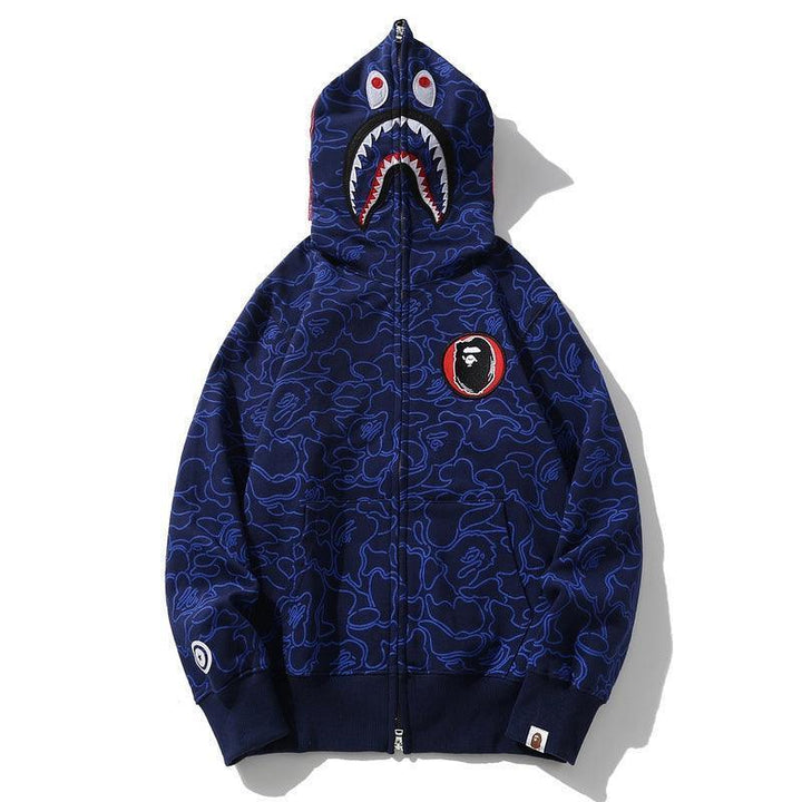 BAPE Line Camo Shark Full Zip Hoodie A Bathing Ape &