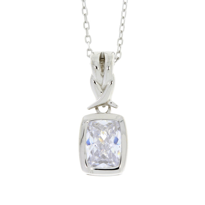 Cubic Zirconium Fashion Pendants Sterling Silver